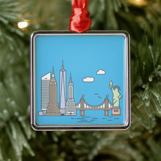 New York City Skyline - Ornament (Baum)