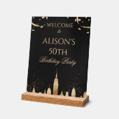 New York City Skyline Party Acrylschild (Winkel)