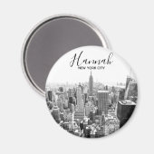 New York City Skyline personnalisiert Magnet (Vorderseite/Rückseite)