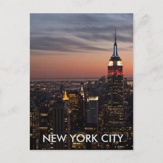 New York City Skyline Postcard Postkarte