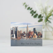 New York City Skyline Postcard Postkarte (Stehend Vorderseite)