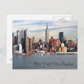 New York City Skyline Postcard Postkarte (Vorne/Hinten)