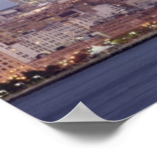 New York City Skyline Poster (Ecke)