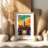 New York City Skyline Poster