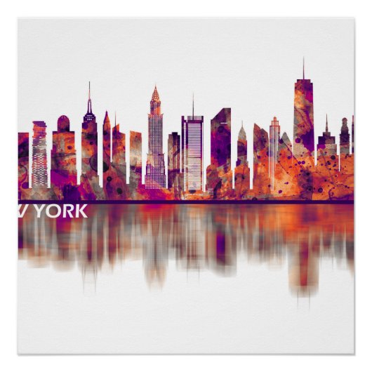 New York City Skyline Poster (Vorderseite)