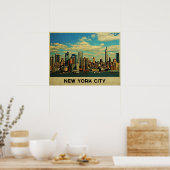 New York City Skyline Poster (Küche)