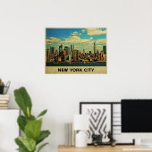 New York City Skyline Poster (Heimbüro)