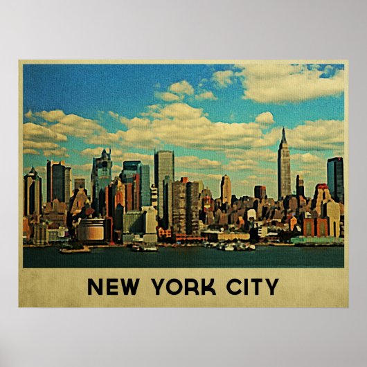 New York City Skyline Poster (Vorne)