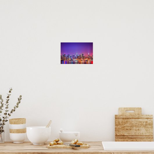 New York City Skyline Poster (Farbe) (Küche)