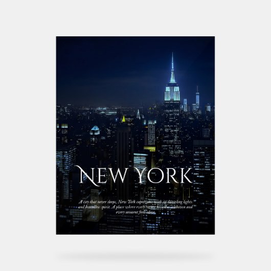 New York City Skyline Poster - Moderne Kunst Pri (Vorderseite)