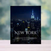 New York City Skyline Poster - Moderne Kunst Pri (Neutral)