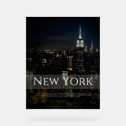 New York City Skyline Poster - Moderne Kunst Pri (Vorderseite)