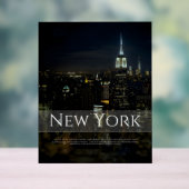 New York City Skyline Poster - Moderne Kunst Pri (Neutral)