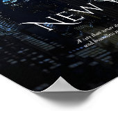 New York City Skyline Poster - Moderne Kunst Pri (Ecke)