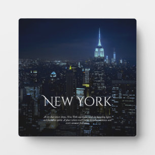 New York City Skyline Poster - Moderne Kunst Pri Fotoplatte