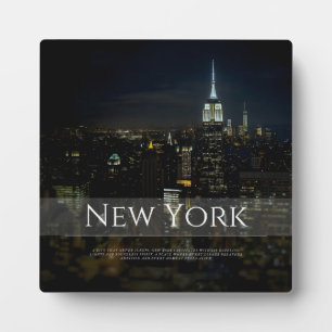 New York City Skyline Poster - Moderne Kunst Pri Fotoplatte