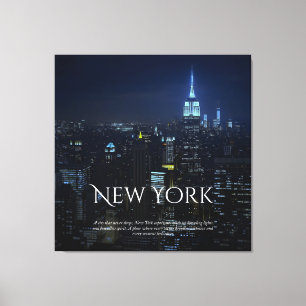New York City Skyline Poster - Moderne Kunst Pri Leinwanddruck