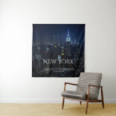 New York City Skyline Poster - Moderne Kunst Pri Wandteppich (Beispiel)
