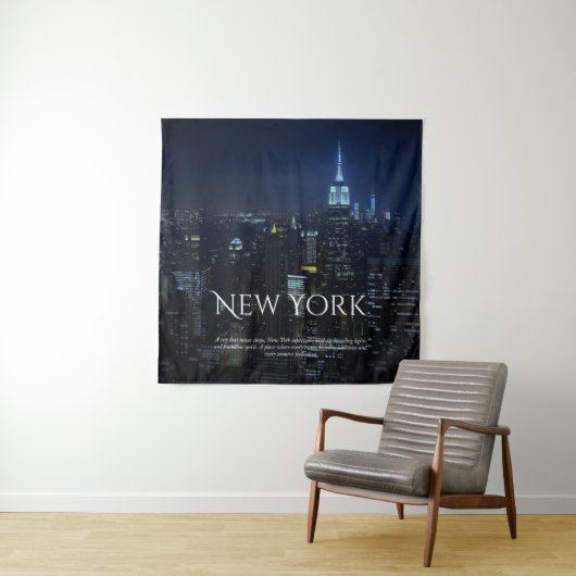 New York City Skyline Poster - Moderne Kunst Pri Wandteppich (Beispiel)