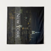 New York City Skyline Poster - Moderne Kunst Pri Wandteppich (Vorderseite (Horizontal))