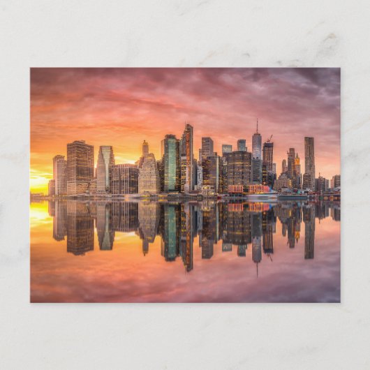 New York City Skyline Postkarte (Vorderseite)