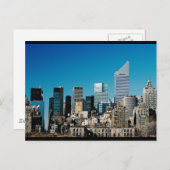 New York City Skyline Postkarte (Vorne/Hinten)