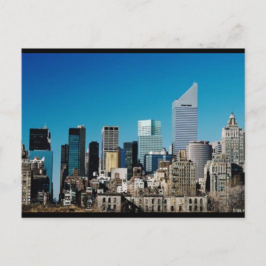 New York City Skyline Postkarte (Vorderseite)
