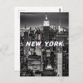 New York City Skyline Postkarte (Vorne/Hinten)