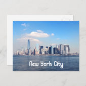 New York City Skyline Postkarte (Vorne/Hinten)