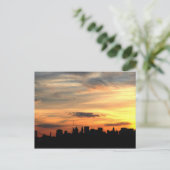 New York City Skyline Postkarte (Stehend Vorderseite)