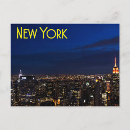 New York City Skyline Postkarte