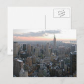 New York City Skyline Postkarte (Vorne/Hinten)
