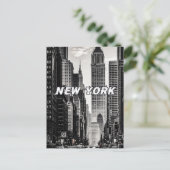 New York City Skyline Postkarte (Stehend Vorderseite)
