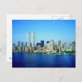New York City Skyline Postkarte (Vorne/Hinten)