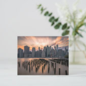 NEW YORK CITY SKYLINE POSTKARTE (Stehend Vorderseite)
