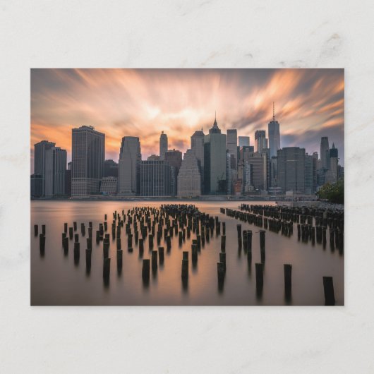 NEW YORK CITY SKYLINE POSTKARTE (Vorderseite)