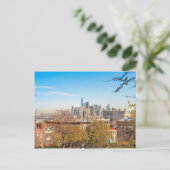 New York City Skyline Postkarte (Stehend Vorderseite)