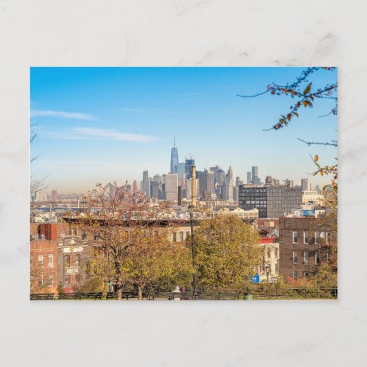 New York City Skyline Postkarte (Vorderseite)
