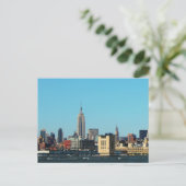 New York City Skyline Postkarte (Stehend Vorderseite)