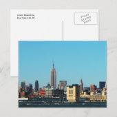 New York City Skyline Postkarte (Vorne/Hinten)