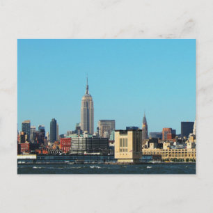 New York City Skyline Postkarte