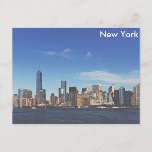 New York City Skyline Postkarte