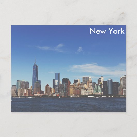 New York City Skyline Postkarte (Vorderseite)