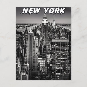 New York City Skyline Postkarte