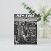 New York City Skyline Postkarte (Stehend Vorderseite)