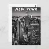 New York City Skyline Postkarte (Vorne/Hinten)