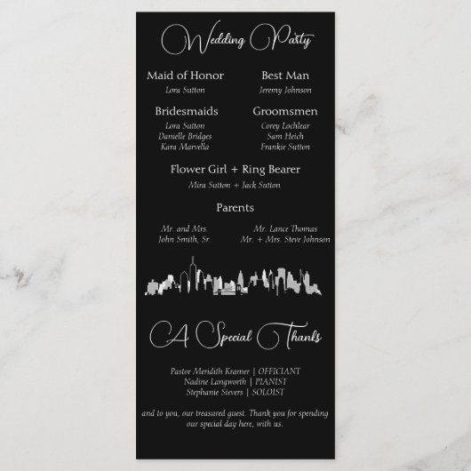 New York City Skyline Programm (Rückseite)