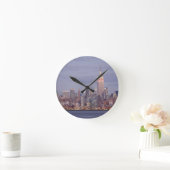 New York City Skyline Runde Wanduhr (Zuhause)