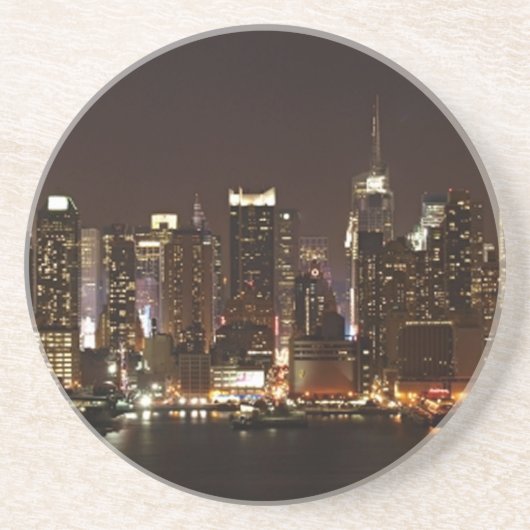 New York City Skyline Sandstein Untersetzer (Vorne)