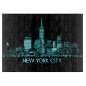 New York City Skyline Schneidebrett (Vorderseite)
